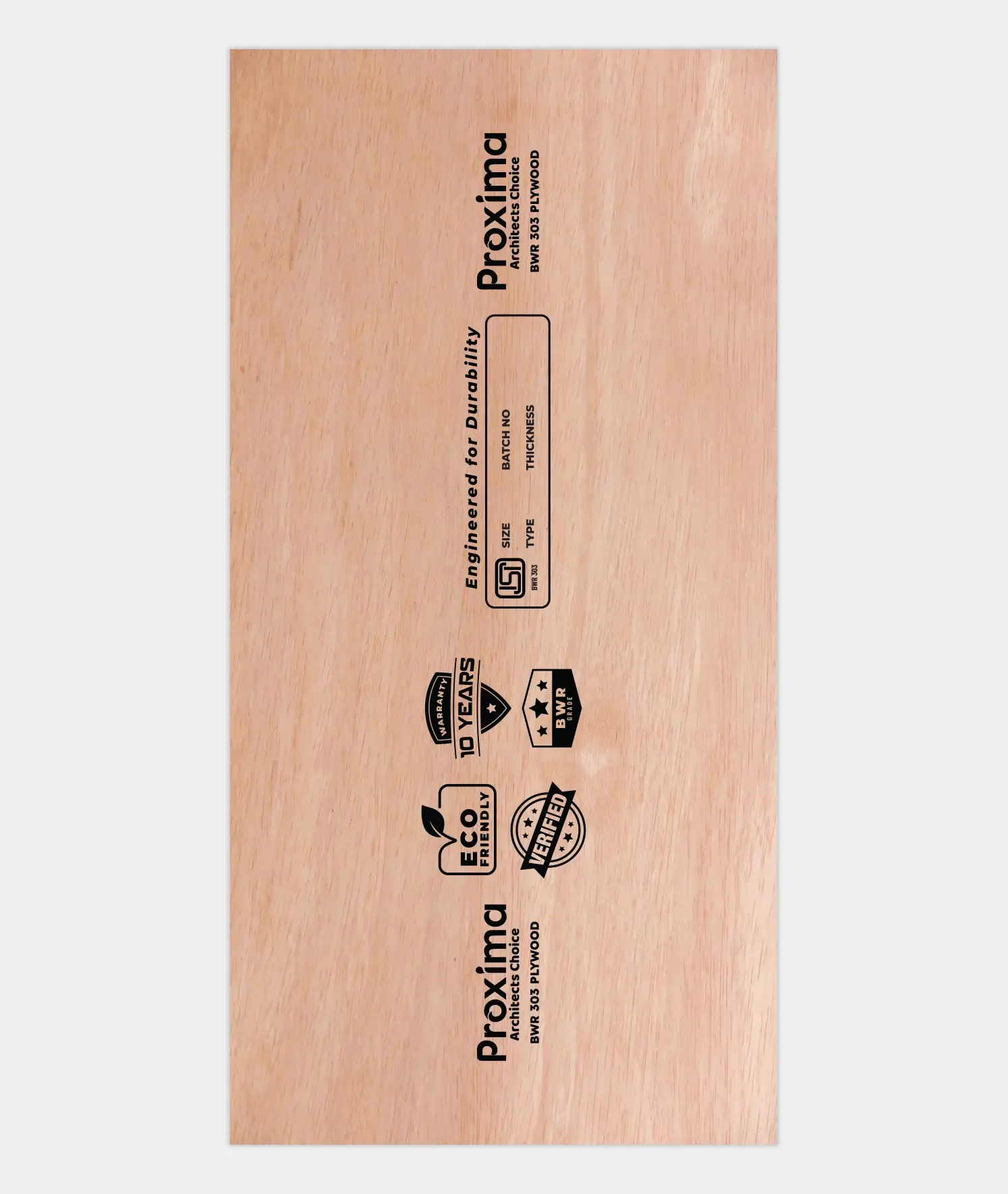 Proxima Architects Choice BWR 303 Eco-Friendly Moisture-Resistant Plywood for Residential and Commercial Interiors