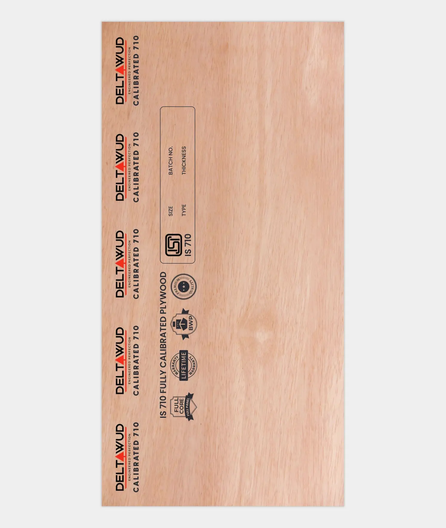 Deltawud 710 Calibrated BWP Grade Plywood – Full Core and Full Panel Construction with Lifetime Warranty for High-Moisture Environments