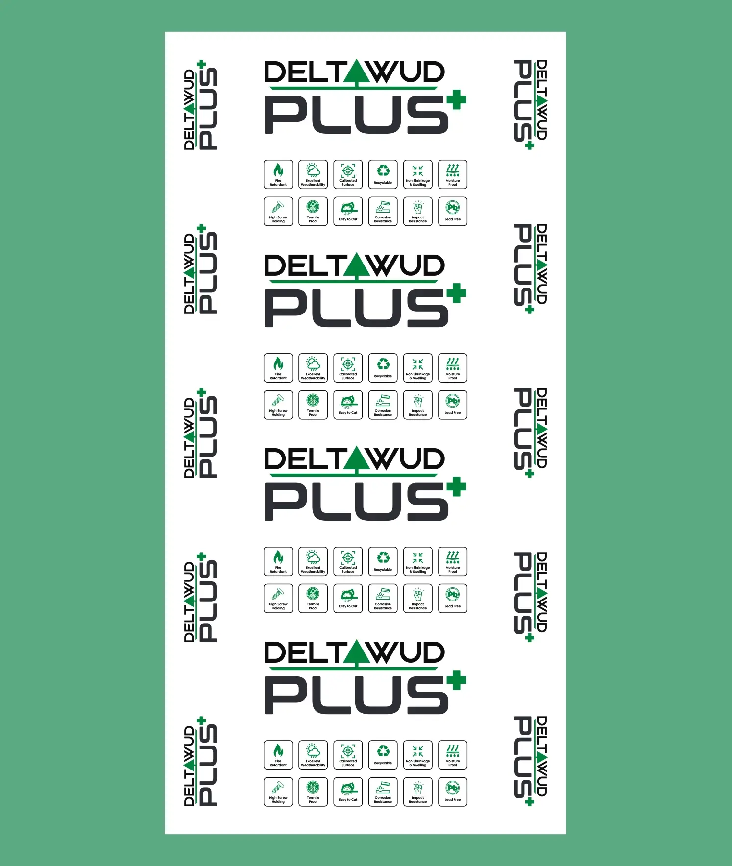 Deltawud Plus PVC Foam Board – Durable, Fire Retardant, Termite Proof