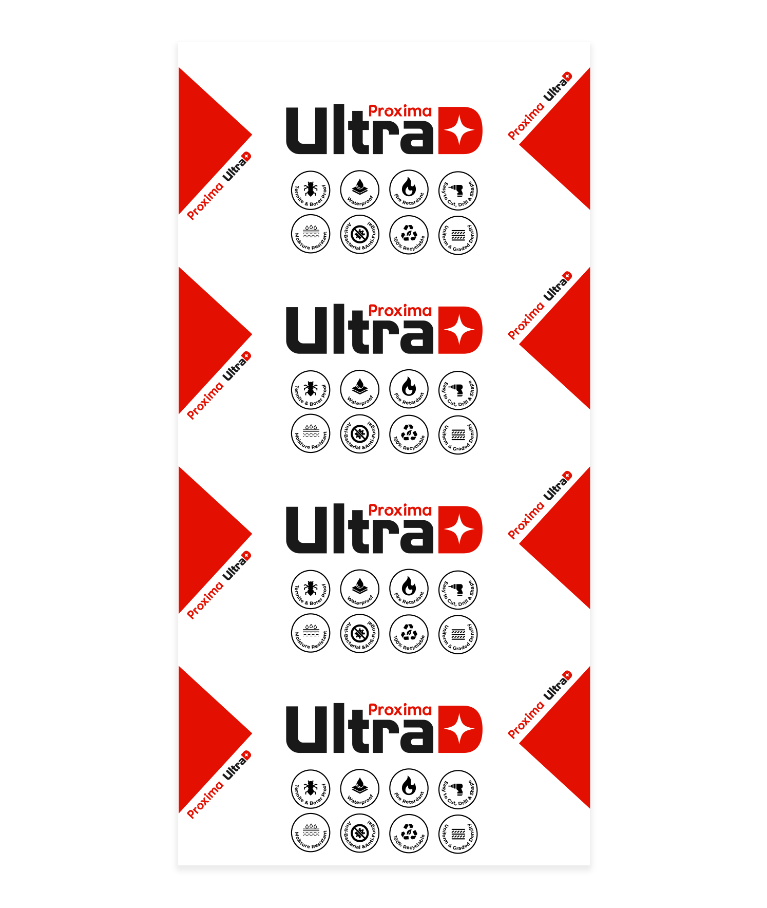 Proxima UltraD PVC Foam Board – Waterproof, Fire Retardant, Termite Proof