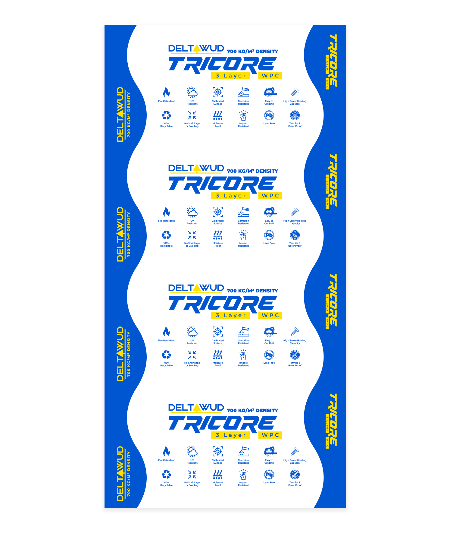 Deltawud TriCore WPC Board – Strong, Weather Resistant, Durable